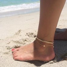 Load image into Gallery viewer, Summer Style New MultiLayer Star Pendant Anklet Foot Chain Gold/Silver
