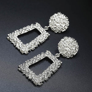 Metal Multicolored Drop Dangle Earrings For Women Geometric Wedding